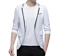 Giacca Elegante Uomo, Giacca da Floreale da Uomo Paisley Scialle Bavero Giacca con Un Bottone per La Cena Ballo di Fine Anno