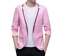 Giacca Elegante Uomo, Giacca da Floreale da Uomo Paisley Scialle Bavero Giacca con Un Bottone per La Cena Ballo di Fine Anno