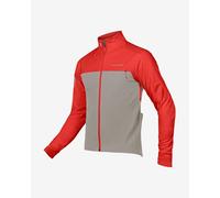 Endura windchill ii long sleeve jacket red grey