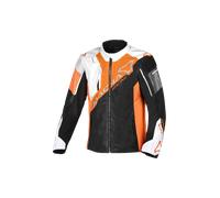 Macna Sigil Giacca tessile moto, nero-arancione, taglia 3XL per maschi