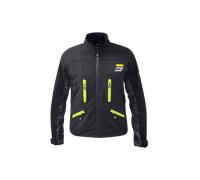 Shot Climatic Giacca Motocross impermeabile, nero-grigio-giallo, taglia XL per maschi