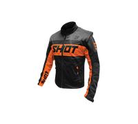 Shot Race Gear Gilet Softshell Lite Nero-Arancione Taglia 3XL Uomo