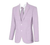 Giacca estiva da uomo in seersucker, aderente, casual, per matrimoni, balli studenteschi, traspirante, leggero, cappotto sportivo, 1, XXL