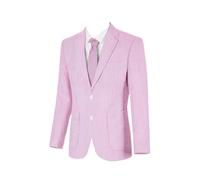 Giacca estiva da uomo in seersucker, aderente, casual, per matrimoni, balli studenteschi, traspirante, leggero, cappotto sportivo, Pnnrk, M