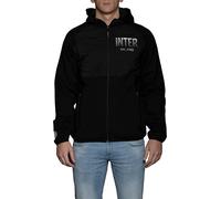 Giacca FC Inter da uomo in viscosa con cappuccio e tasche frontali impermeabile