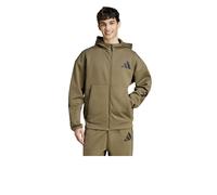 Giacca Felpa Cappuccio UOMO Adidas Verde Oliva Z.N.E. FZ Hoodie Cotone