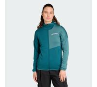 Giacca felpata leggera con cappuccio Terrex Xperior Climawarm Mystery Green / Preloved Teal XS