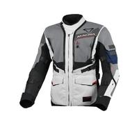 Macna Flexodus Giacca tessile da motocicletta impermeabile, nero-grigio, taglia XL per maschi