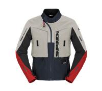 Spidi Frontier, giacca in tessuto 4XL male Grigio Chiaro/Blu Scuro/Rosso/Nero