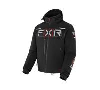 FXR Maverick 2-in-1 Giacca per motoslitta, nero-rosso, taglia M