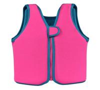 Giacca Galleggiante con Cerniera Frontale, Giacca in Neoprene Ideale per Piscina, Spiaggia e Barca, Sicuro Ausilio all'Apprendimento per Bambini e Ragazzi dai 3 ai 12 Anni(Pink,M (3-4 Years))
