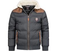 Giacca Geographical Norway Abramovitch Giubbotto Uomo 100% Poliestere Grigio Scu