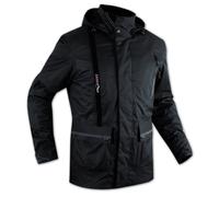 Apro Giacca Moto Warm – Armour CE, Tessuto 100% Impermeabile, Fodera Rimovibile – Nero