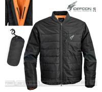 Giacca Giubbino DEFCON 5 Aviator Bomber Slim Fit Invernale Mezza Stagione Nero