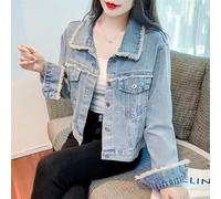 Giacca Giubbino Donna Con Tasche Trucker Over Jeans Denim 03259