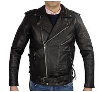 Giacca giubbotto giaccone chiodo in vera pelle vintage stile motociclista custom