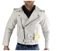 Giacca giubbotto giaccone chiodo WinNet pelle con protezioni vintage moto custom