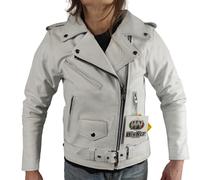 Giacca giubbotto giaccone chiodo WinNet pelle con protezioni vintage moto custom