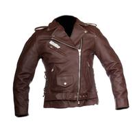 Giacca Giubbotto giaccone Vera Pelle Chiodo Dark vintage Moto Custom Protezioni