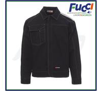 GIACCA GIUBBOTTO JEANS DA LAVORO UOMO GIUBBINO CON BANDE PAYPER 100% COTONE