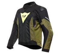 Giacca Giubbotto Moto Uomo Dainese SUPER SPRINT D-DRY Impermeabile BLACK/GREEN