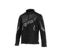 GMS Arrow Giacca Moto Softshell, nero-grigio, taglia 2XL