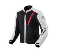 Revit GT-R 4 Air Giacca tessile da motocicletta, Bianco/nero, Taglia L