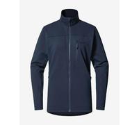 Haglofs Rosson Mid Full Zip Fleece Blu M Donna