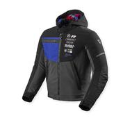 Revit Haste H2O impermeabile Giacca tessile moto, nero-blu, taglia M per maschi