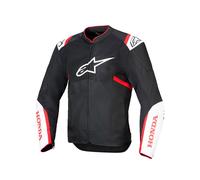 Alpinestars Honda T-Sps Air V2 Giacca tessile da moto, nero-bianco-rosso, taglia 2XL per maschi