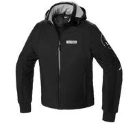 Spidi Armor H2Out Felpa con cappuccio moto, nero-bianco, taglia XL per maschi