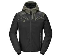 Spidi Evo Sport Felpa con cappuccio da moto, nero-verde, taglia 3XL per maschi