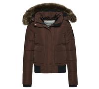 Giacca imbottita da donna con cappuccio Superdry Everest Marron S