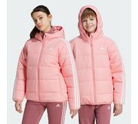 Giacca imbottita Essentials 3-Stripes Semi Pink Spark / White 11-12A