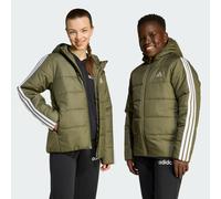 Giacca imbottita Essentials 3 strisce Bambini Olive Strata / White 11-12A