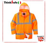 Portwest H440 Giacca Da Pioggia Hi-Vis Impermeabile Leggera Per Uomo Arancione, XL