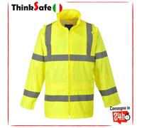 Portwest H440 Giacca Da Pioggia Hi-Vis Impermeabile Leggera Per Uomo Giallo, XL