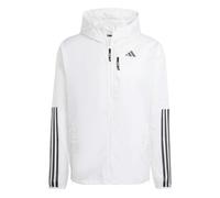 Giacca impermeabile Adidas Own the Run 3 Stripes Blanc M