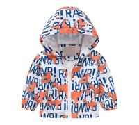 Giacca Impermeabile Bambina Ragazza Antipioggia Cappotto con Cappuccio e Zip Bambini Leggero Apertura Antivento Giacche a Vento Autunno Giacca da Trekking Softshell Giubbino Primavera 1-6 Anni