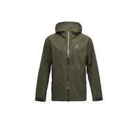 Black Diamond - Giacca da alpinismo impermeabile e traspirante - M Highline Stretch Shell Dark Moss per Uomo - Taglia L - Kaki