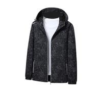Giacca impermeabile colorata da donna, impermeabile, traspirante, per le mezze stagioni, elegante giacca a vento con cappuccio, giacca da ciclismo di grandi dimensioni, leggera, giacca a vento sottile