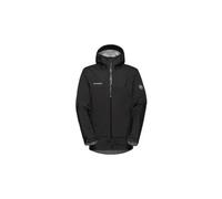 Giacca impermeabile con cappuccio da uomo mammut ducan guide hs nero