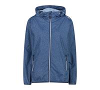 CMP, Giacca Donna Con Cappuccio Antipioggia, Blue, XXL