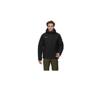 Giacca impermeabile con cappuccio mammut treeline thermo uomo nero