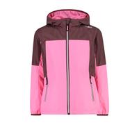 CMP - Giacca antistrappo da bambini con cappuccio fisso, Pink Fluo, 110