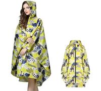 Giacca impermeabile da donna con poncho antipioggia riutilizzabile leggero cappuccio for l'escursionismo