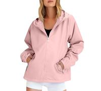 Giacca impermeabile da donna, leggera, antivento, impermeabile, antivento, per attività all'aria aperta, sottile, traspirante, per la primavera, l'autunno, per le mezze stagioni, resistente all'usura