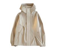 Giacca impermeabile da uomo con cappuccio leggera con cappuccio giacca a vento tinta unita impermeabile ampia impermeabile intelligente casual primavera estate cappotto giacche per ciclismo campeggio