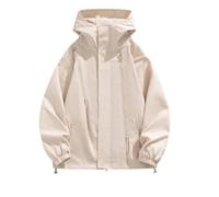Giacca impermeabile da uomo con cappuccio leggera con cappuccio giacca a vento tinta unita impermeabile ampia impermeabile intelligente casual primavera estate cappotto giacche per ciclismo campeggio