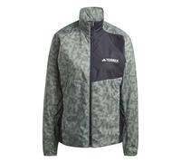 Adidas Terrex Trail Running Windbreaker Jacket Grigio L Donna